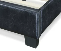 Black Channel Tufted King Upholstered Bed Frame 26 Black Channel Tufted King Upholstered Bed Frame -Happy Home Area 810513588 8