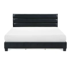 Black Channel Tufted King Upholstered Bed Frame 21 Black Channel Tufted King Upholstered Bed Frame -Happy Home Area 810513588 9
