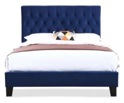 Decatur Navy Twin Upholstered Bed -Happy Home Area 810519977 1