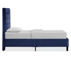 Decatur Navy Twin Upholstered Bed -Happy Home Area 810519977 7