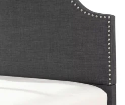 Lombard Charcoal Gray California King Upholstered Bed -Happy Home Area 810519986 3
