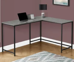 Monarch L-Shaped Metal Corner Desk -Happy Home Area 810527367 1