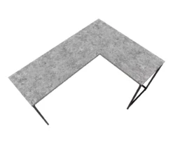 Monarch L-Shaped Metal Corner Desk -Happy Home Area 810527367 4