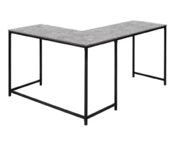 Monarch L-Shaped Metal Corner Desk -Happy Home Area 810527367 6
