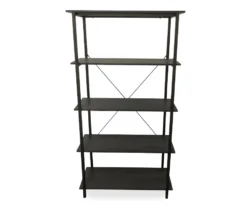 Real Living Rustic 5-Shelf Bookcase -Happy Home Area 810534675 1