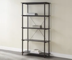 Real Living Rustic 5-Shelf Bookcase -Happy Home Area 810534675