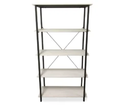 Real Living Rustic 5-Shelf Bookcase -Happy Home Area 810534676 1