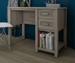 Sierra Ridge Levi Light Walnut Pedestal Desk -Happy Home Area 810538117 3