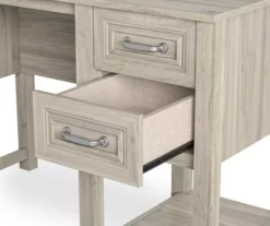 Sierra Ridge Levi Light Walnut Pedestal Desk -Happy Home Area 810538117 6