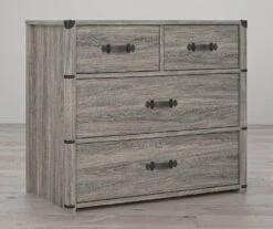 Nova Gray Oak 4-Drawer Storage Dresser -Happy Home Area 810538201 2