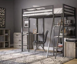 Nova Gray Oak 4-Drawer Storage Dresser -Happy Home Area 810538201 6