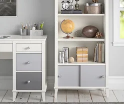Monarch Hill Poppy Gray & White Bookcase -Happy Home Area 810538207 3