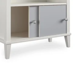 Monarch Hill Poppy Gray & White Bookcase -Happy Home Area 810538207 6
