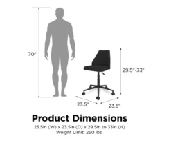 Novogratz Brittany Office Chair 18 Novogratz Brittany Office Chair -Happy Home Area 810538398 6