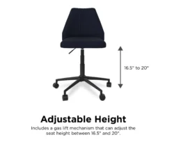 Brittany Blue Linen Office Chair 9 Brittany Blue Linen Office Chair -Happy Home Area 810538399 4