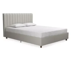 Novogratz Brittany Upholstered Linen Queen Bed -Happy Home Area 810538410 3