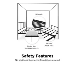 Novogratz Marion Canopy Bed -Happy Home Area 810538415 5
