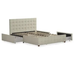 CosmoLiving Elizabeth Velvet Storage Bed -Happy Home Area 810540949 4