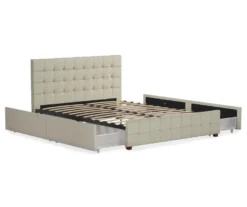 CosmoLiving Elizabeth Velvet Storage Bed -Happy Home Area 810540949 5