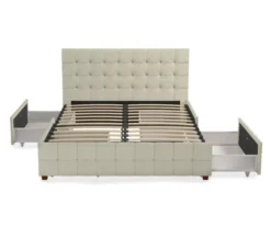 CosmoLiving Elizabeth Velvet Storage Bed -Happy Home Area 810540949 6