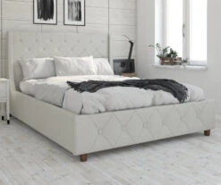 CosmoLiving Mercer Wingback Linen Bed -Happy Home Area 810540991 1