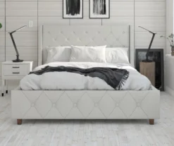 CosmoLiving Mercer Wingback Linen Bed -Happy Home Area 810540991 2