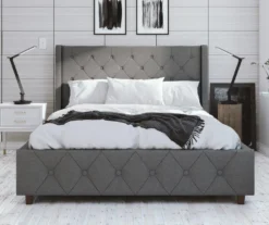 CosmoLiving Mercer Wingback Linen Bed -Happy Home Area 810541029 2