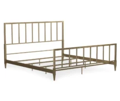 CosmoLiving Blair Brass Metal King Bed -Happy Home Area 810541048 4