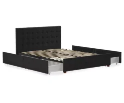 CosmoLiving Elizabeth Velvet Storage Bed -Happy Home Area 810541061 5