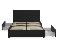 CosmoLiving Elizabeth Velvet Storage Bed -Happy Home Area 810541061 6
