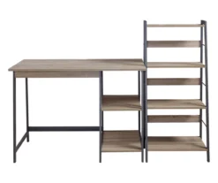 Soho 2-Piece Home Office Desk & Bookshelf Set -Happy Home Area 810542285 4