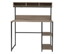 Daylicrew 2-Shelf Home Office Desk & Hutch -Happy Home Area 810542286 5