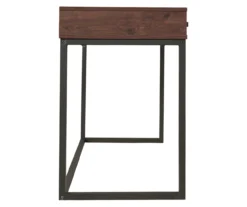 Horatio Brown & Gunmetal Wood Desk -Happy Home Area 810542288 6