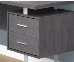 Monarch Metal 3-Drawer L-Shaped Computer Desk -Happy Home Area 810542428 3