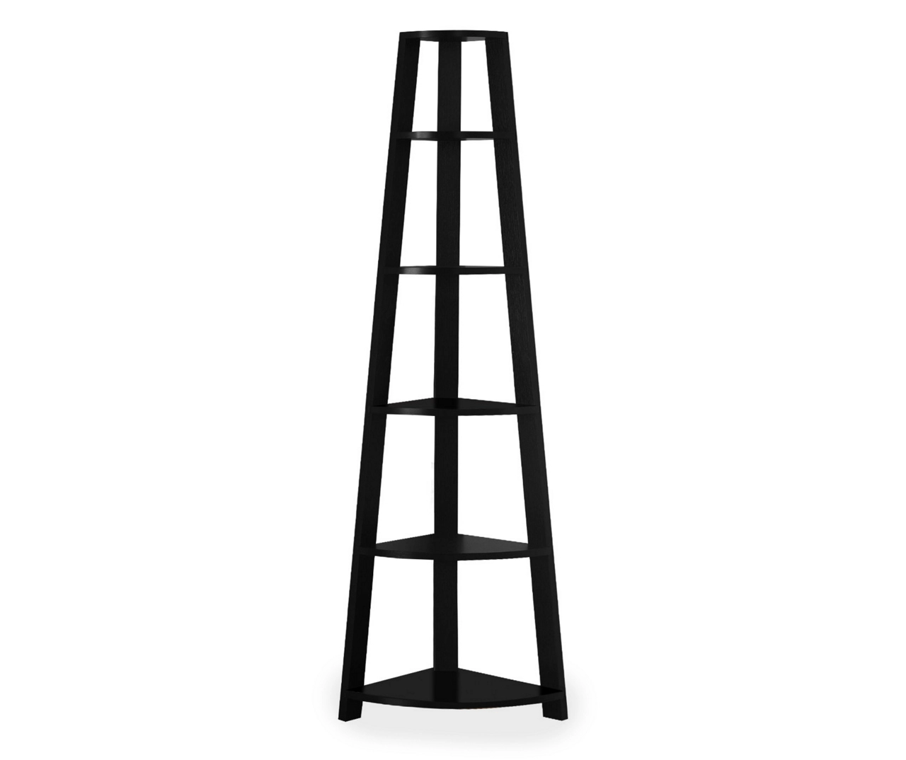 Monarch 5-Shelf Etagere Corner Bookcase 8 Monarch 5-Shelf Etagere Corner Bookcase - Image 8