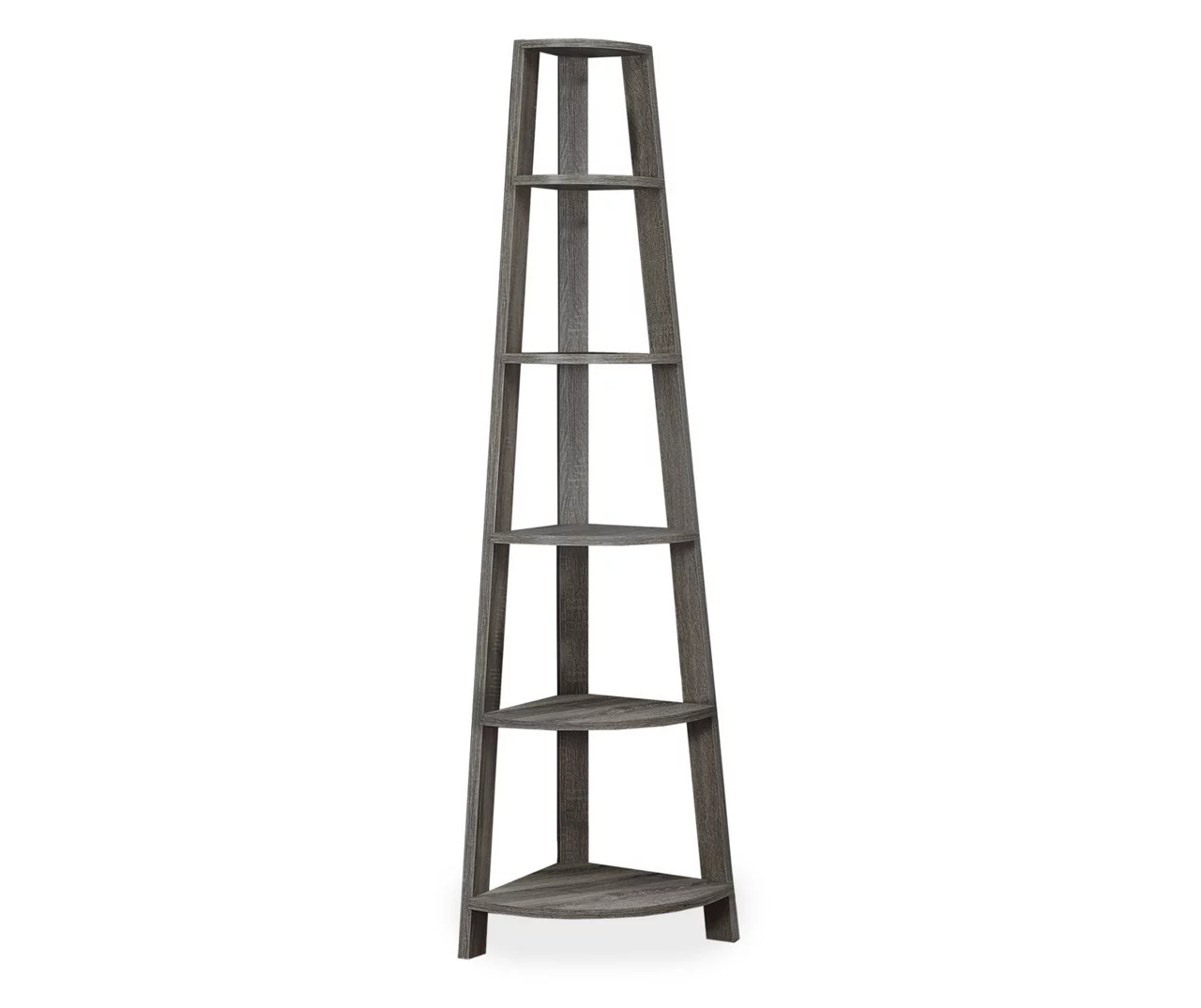 Monarch 5-Shelf Etagere Corner Bookcase 6 Monarch 5-Shelf Etagere Corner Bookcase - Image 6