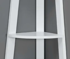 Monarch 5-Shelf Etagere Corner Bookcase 29 Monarch 5-Shelf Etagere Corner Bookcase -Happy Home Area 810542448 3