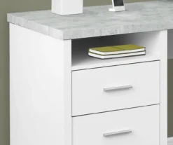 Monarch Metal 2-Drawer L-Shaped Computer Desk -Happy Home Area 810542513 3