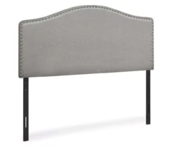 Monarch Linen Nailhead Trim Headboard -Happy Home Area 810542515 2