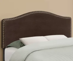 Monarch Faux Leather Button Tufted Headboard 28 Monarch Faux Leather Button Tufted Headboard -Happy Home Area 810542517 1