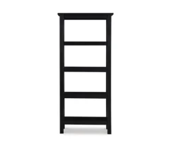 Richland Black 4-Shelf Bookcase 7 Richland Black 4-Shelf Bookcase -Happy Home Area 810543156 3