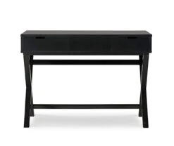Kari Black Lift-Top Campaign Desk -Happy Home Area 810543173 3