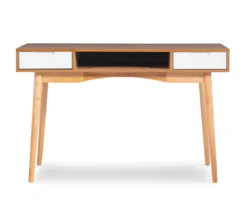 Nate Ash & White 2-Drawer Writing Desk -Happy Home Area 810543187 A0 2