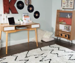 Nate Ash & White 2-Drawer Writing Desk -Happy Home Area 810543187 A0 9