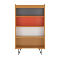 Nate Ash 4-Shelf Bookcase -Happy Home Area 810543195 3
