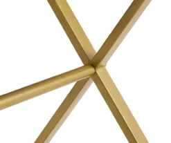 Glam Gray & Gold 2-Drawer Campaign Desk -Happy Home Area 810543219 A8 6