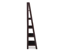 Boston Espresso 5-Shelf Wooden Ladder Bookcase -Happy Home Area 810543223 A0 2