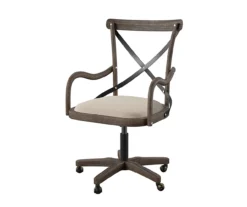 Radley Cafe Gray Wash X-Back Swivel Office Chair -Happy Home Area 810543227 4