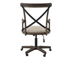 Radley Cafe Gray Wash X-Back Swivel Office Chair -Happy Home Area 810543227 5
