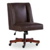 Austin Dark Walnut Upholstered Office Chair